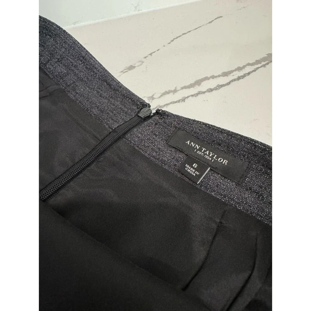 Ann Taylor‎ Pencil Skirt Size 6 Charcoal